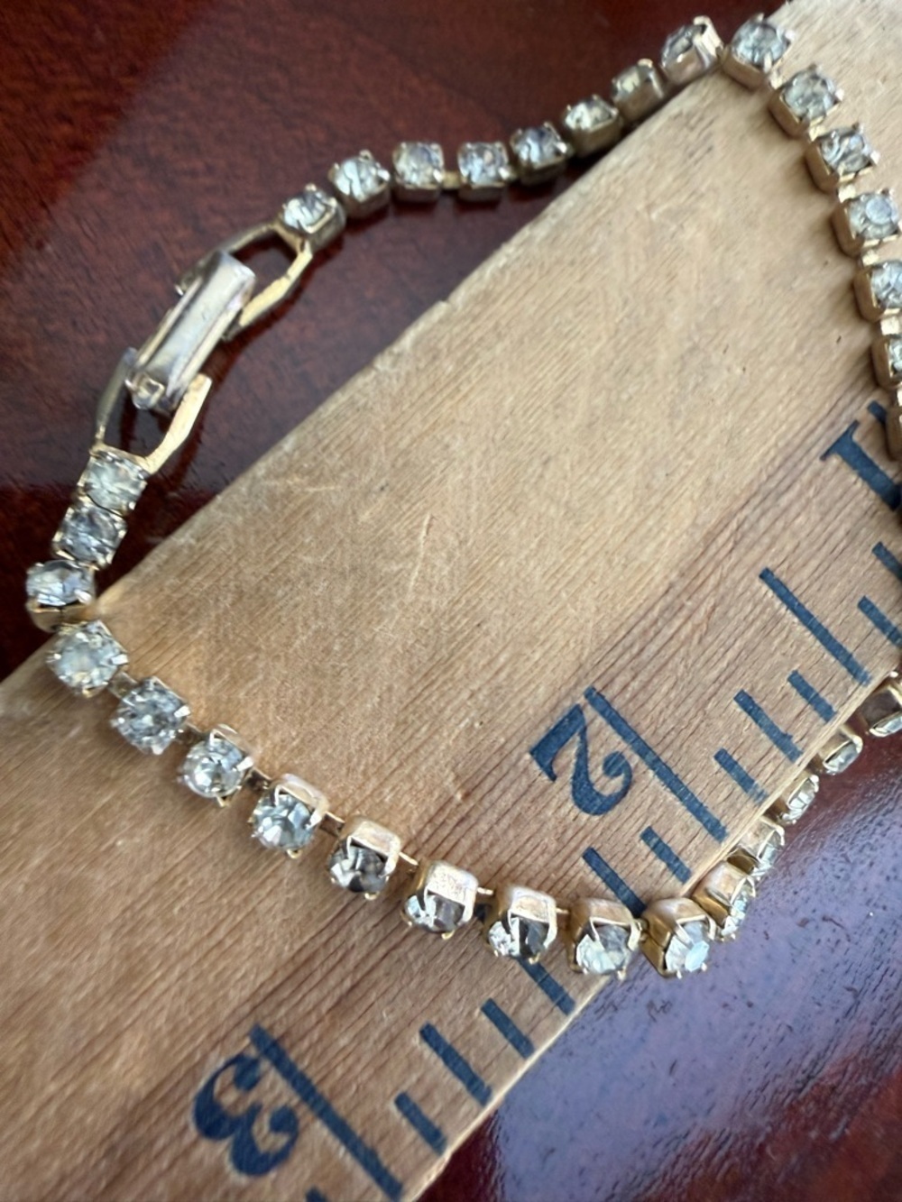 Vintage Rhinestone Bracelet - Picture 2 of 3